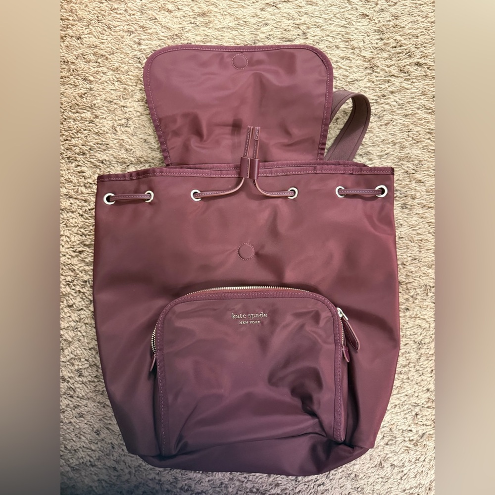 Kate Spade Burgundy Backpack - Picture 8 of 8